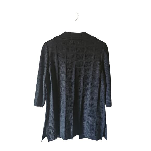 Ming Wang black sweater cardigan blazer sz medium - Picture 3 of 5